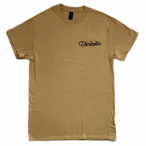 Living on the edge T-shirt - gold