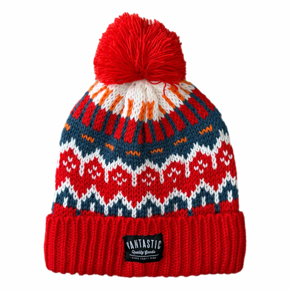 Hoax Bobble Beanie - red/blue/white