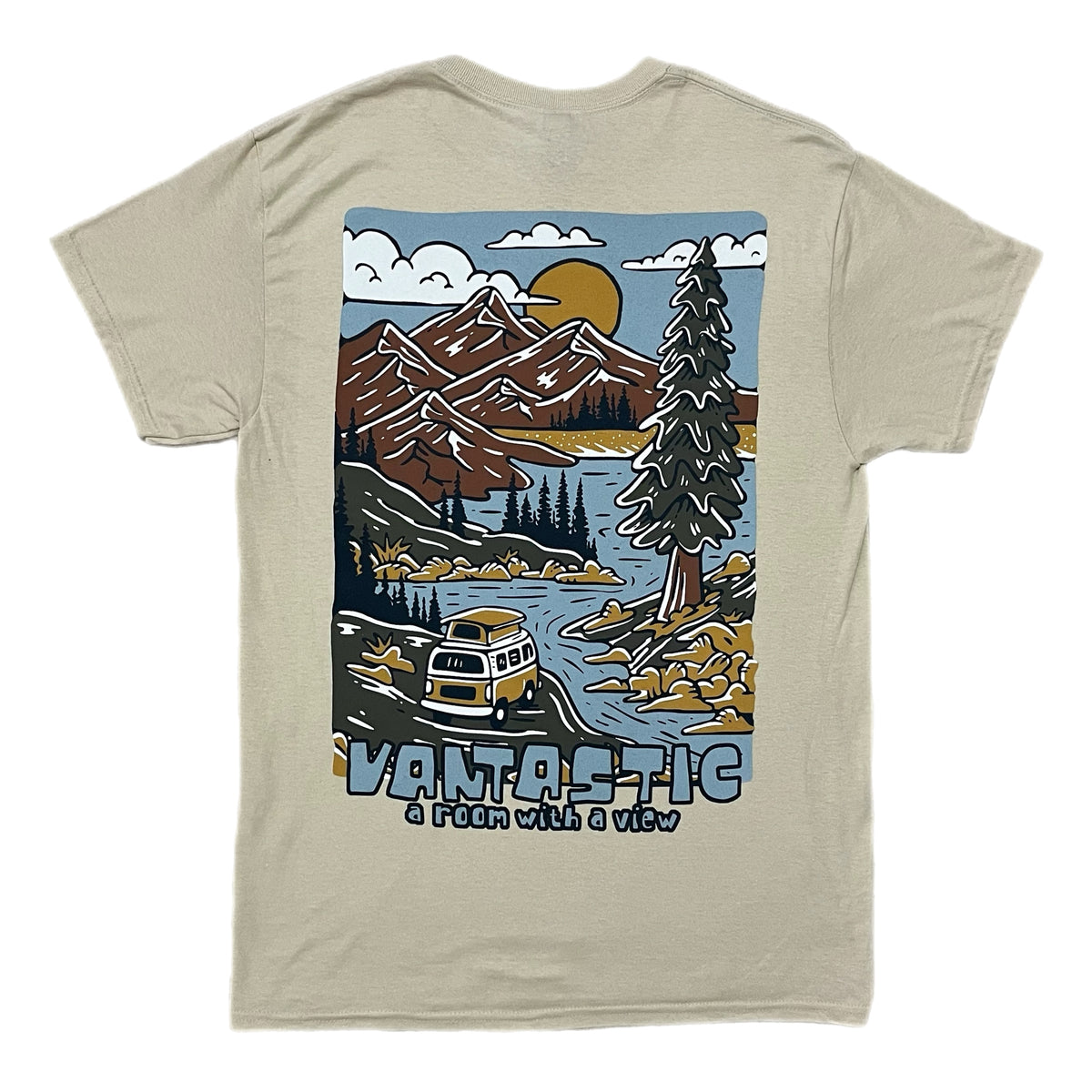 Room with a view t-shirt - sand