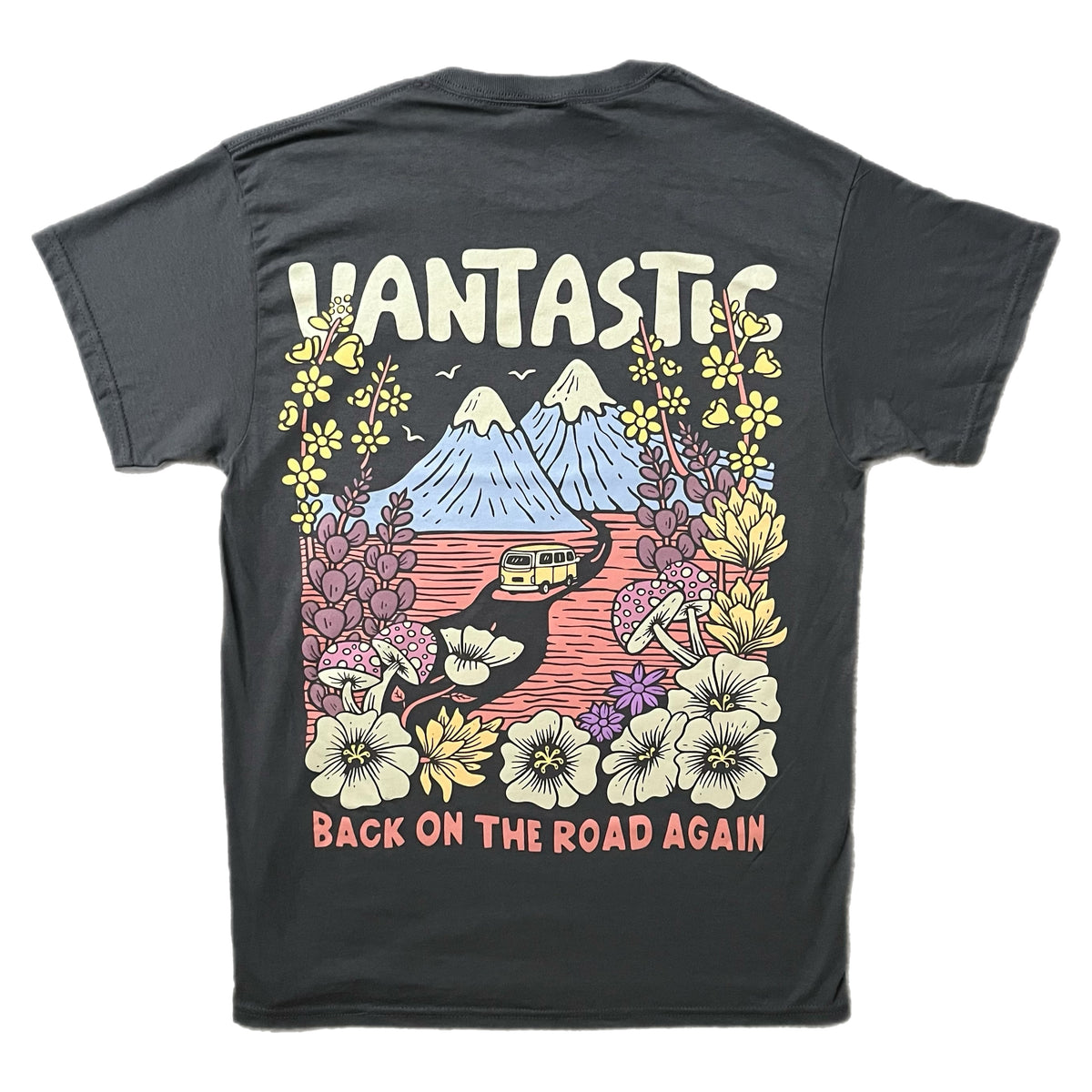 Back on the road again T-shirt - Charcoal