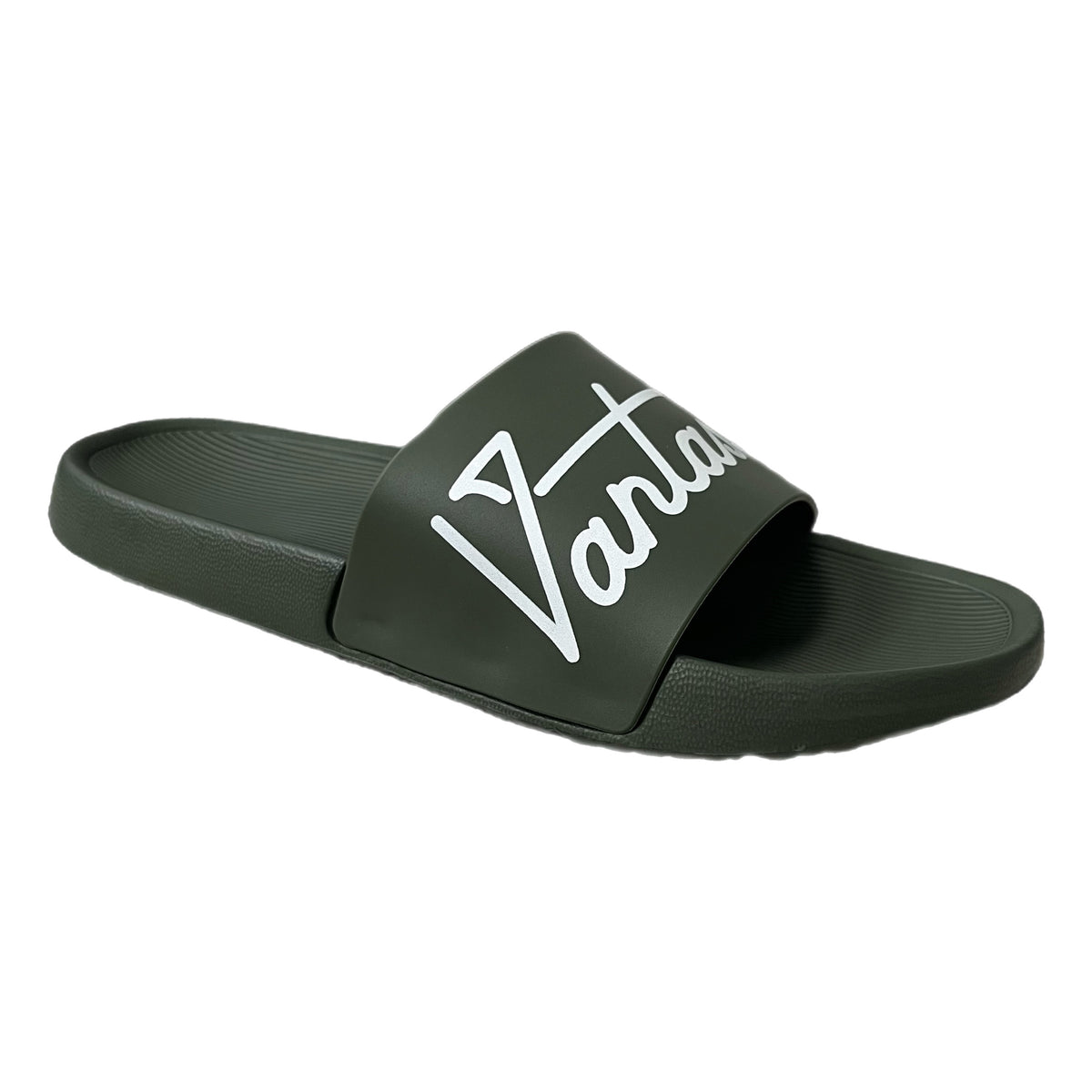 Men's Classic "Logo" Sliders - Olive