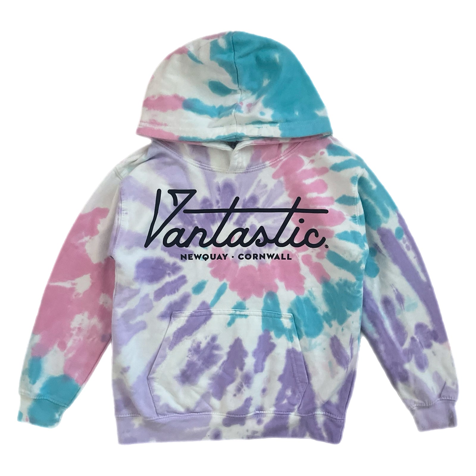 Kids tie-dye swirl hoody - unicorn