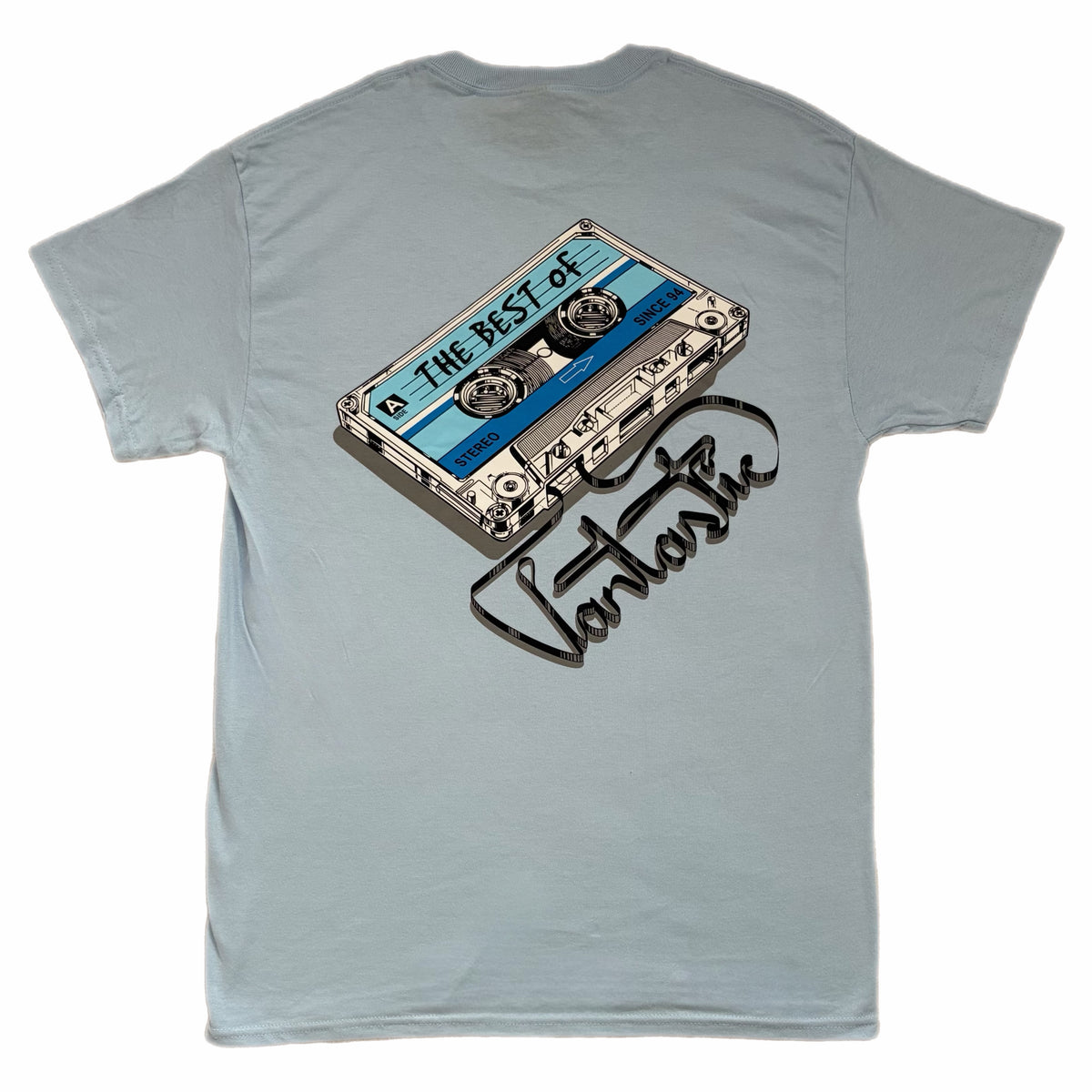 Mix tape t-shirt - baby blue