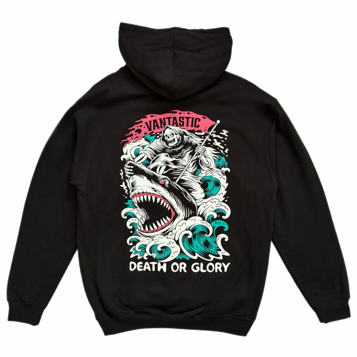 Death or glory hoody - black