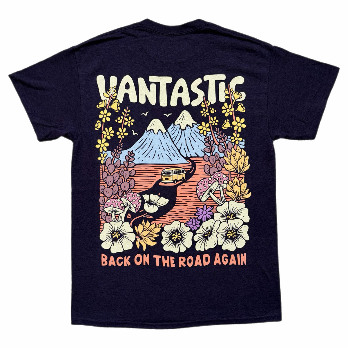 Back on the road again t-shirt - blackberry