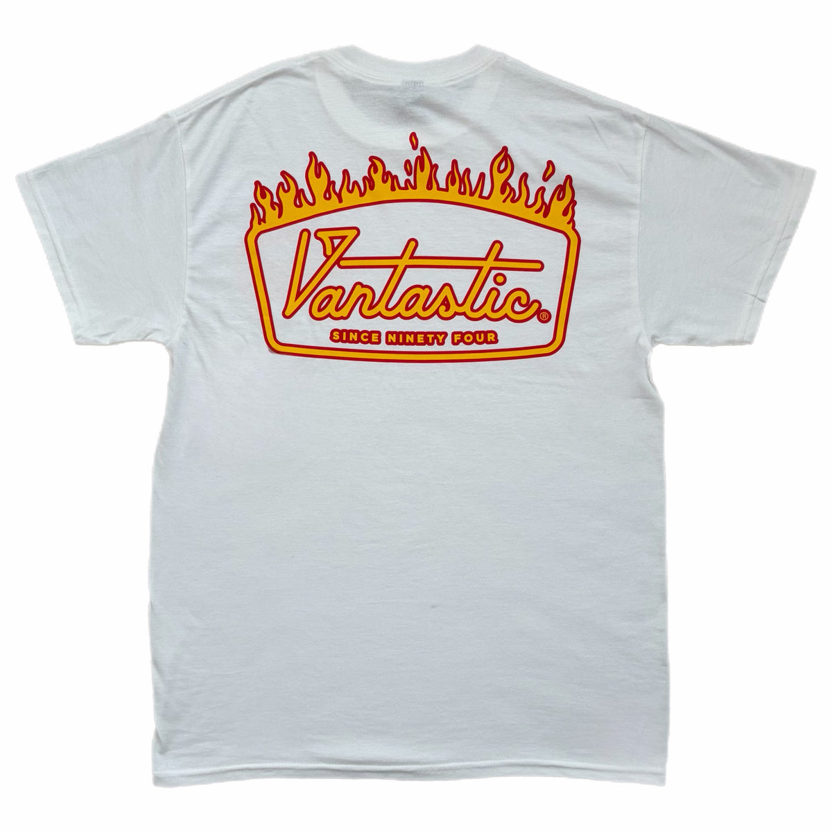 Deluxe flames t-shirt - white