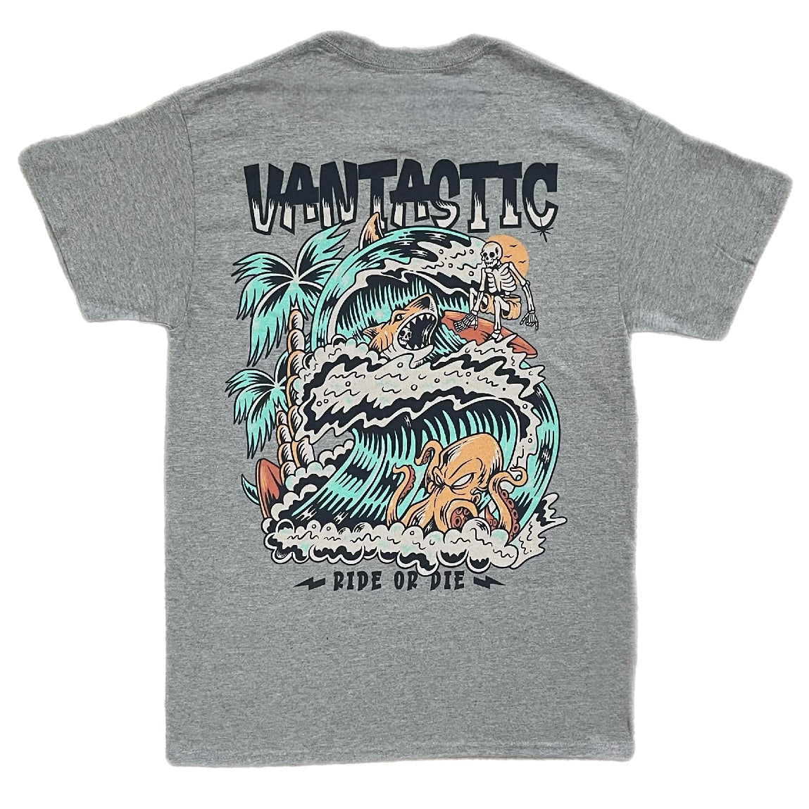 Ride or die t-shirt - heather grey