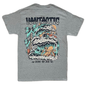 Ride or die t-shirt - heather grey