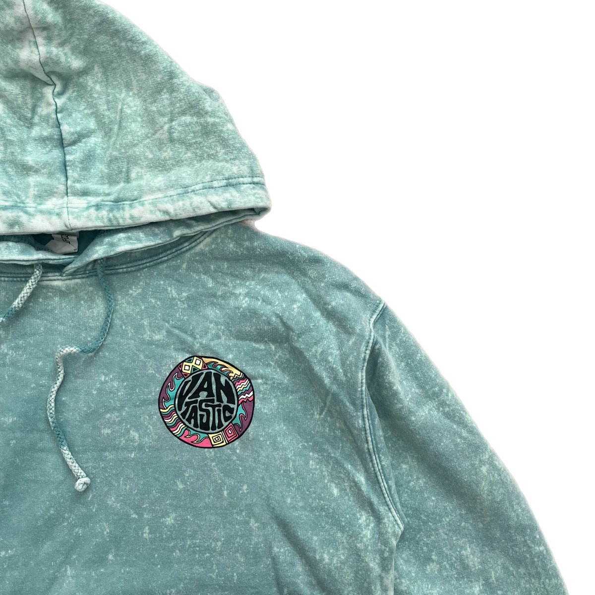 Throwback Acid wash Hoody - Seafoam
