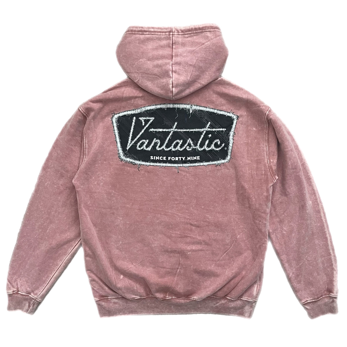 Stitch deluxe Acid wash Hoody - light pink