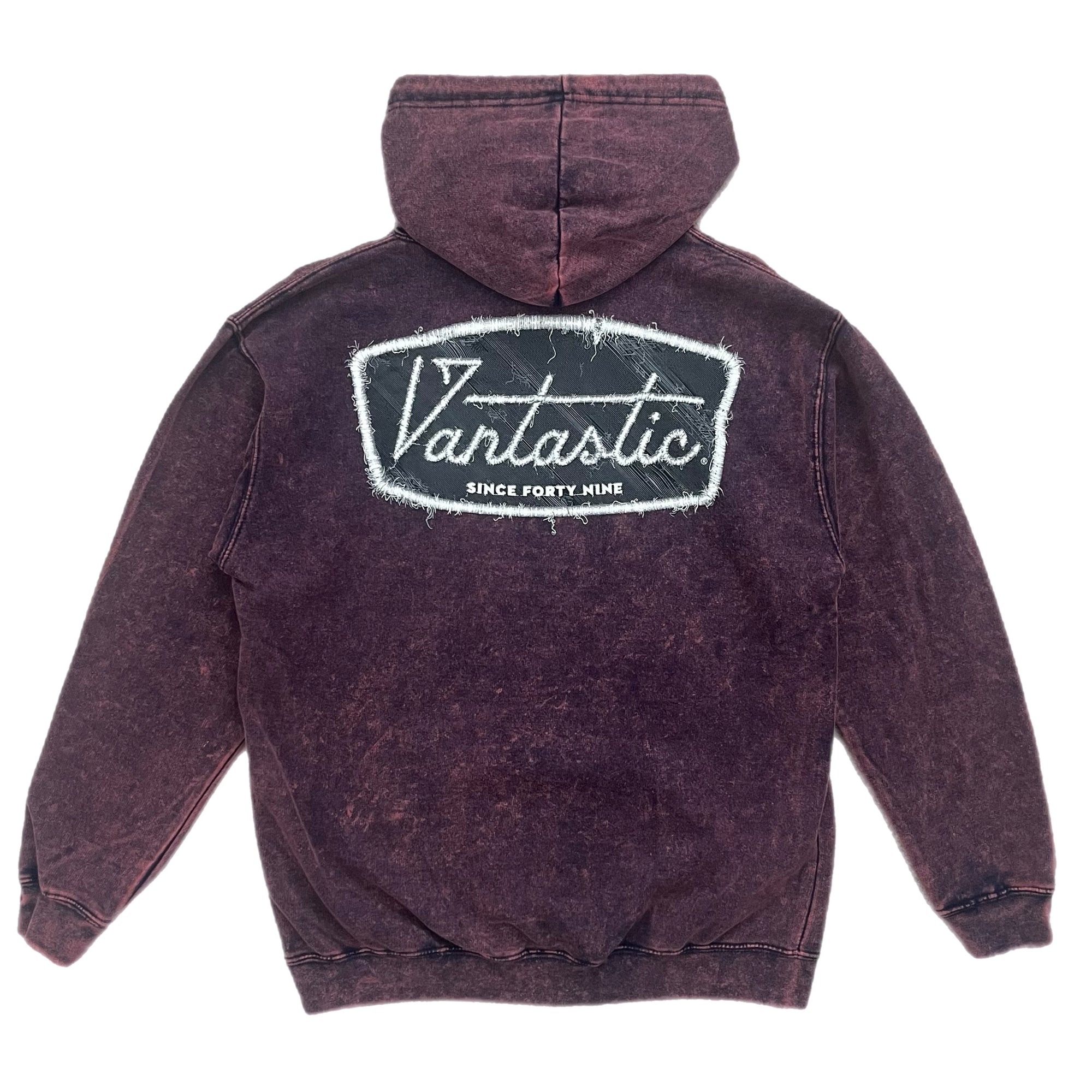 Stitch deluxe Acid wash Hoody - navy