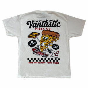 Kids pizza T-shirt - Natural