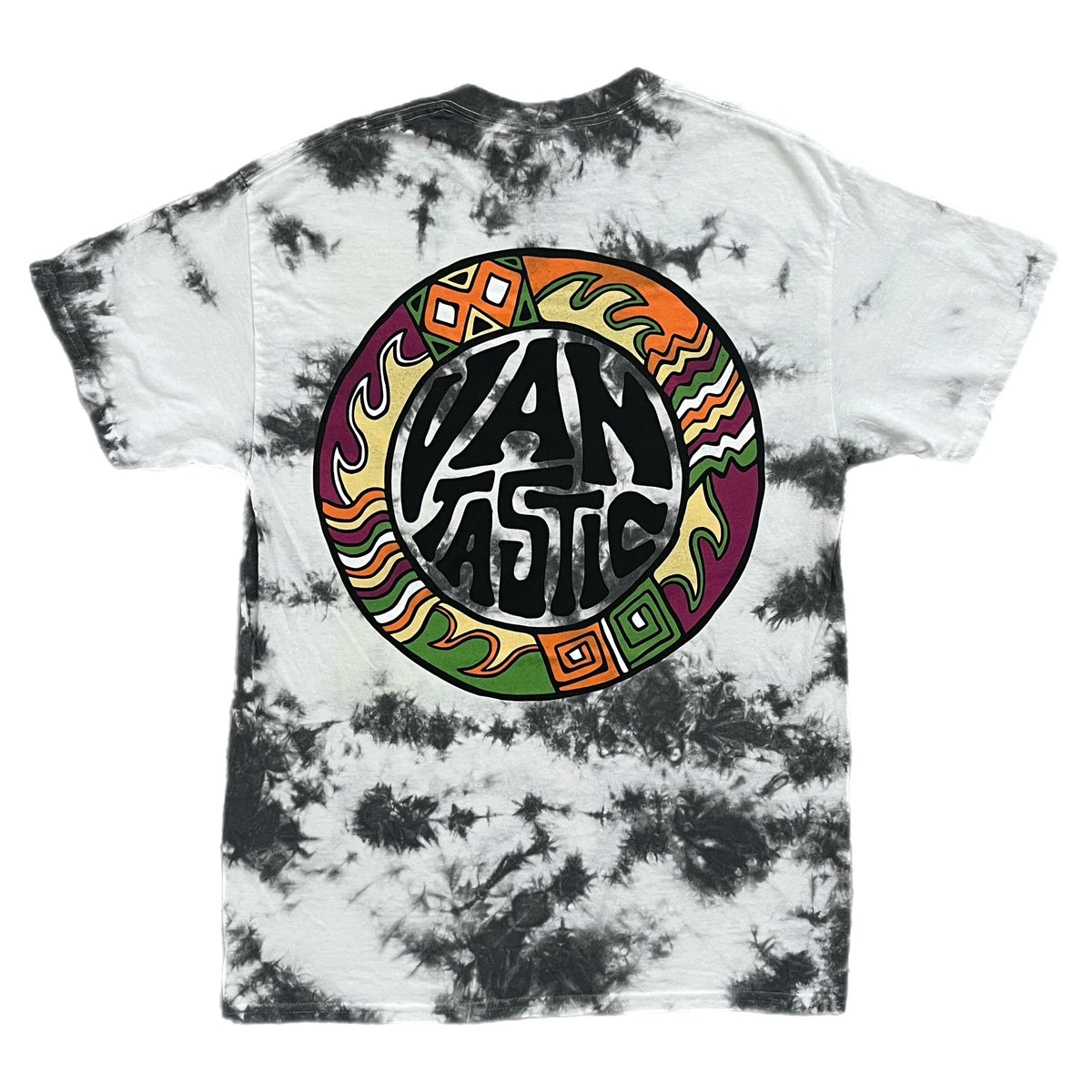 Throwback Tie-dye scrunch t-shirt - charcoal