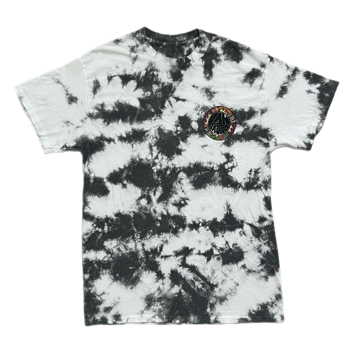 Throwback Tie-dye scrunch t-shirt - charcoal