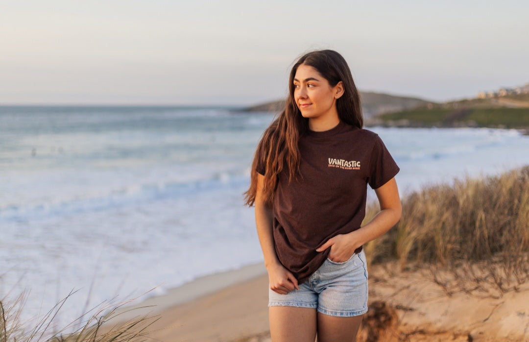 Back on the road again t-shirt - Dark brown