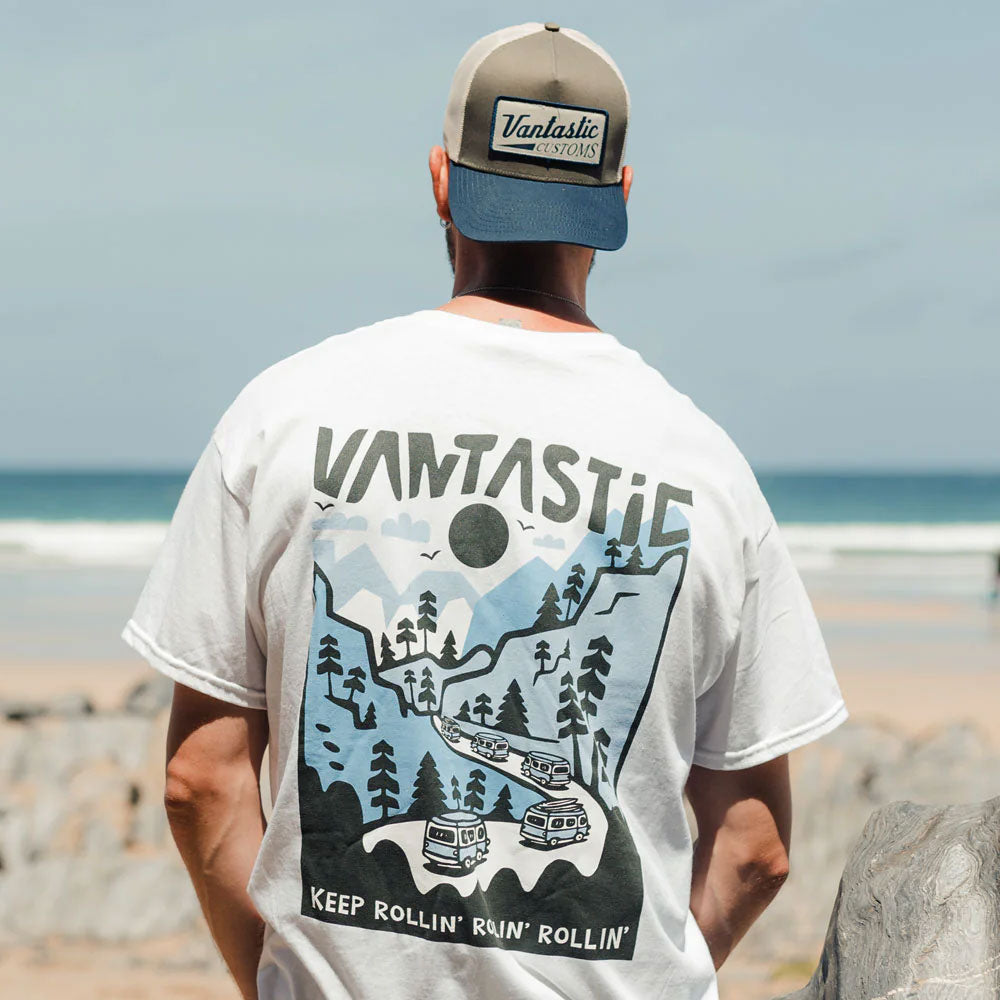 Keep rollin t-shirt - White