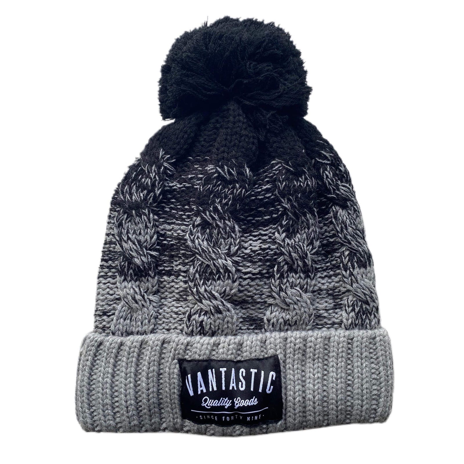 Fader Bobble Beanie - Black